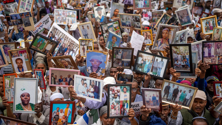 Выходцы из Эфиопии на акции протеста в Иерусалиме. Фото дня