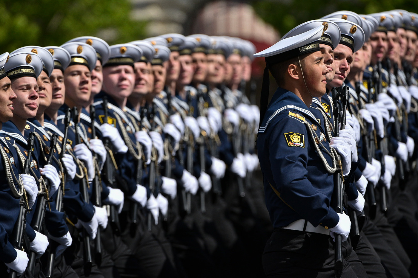 В москве прошел парад