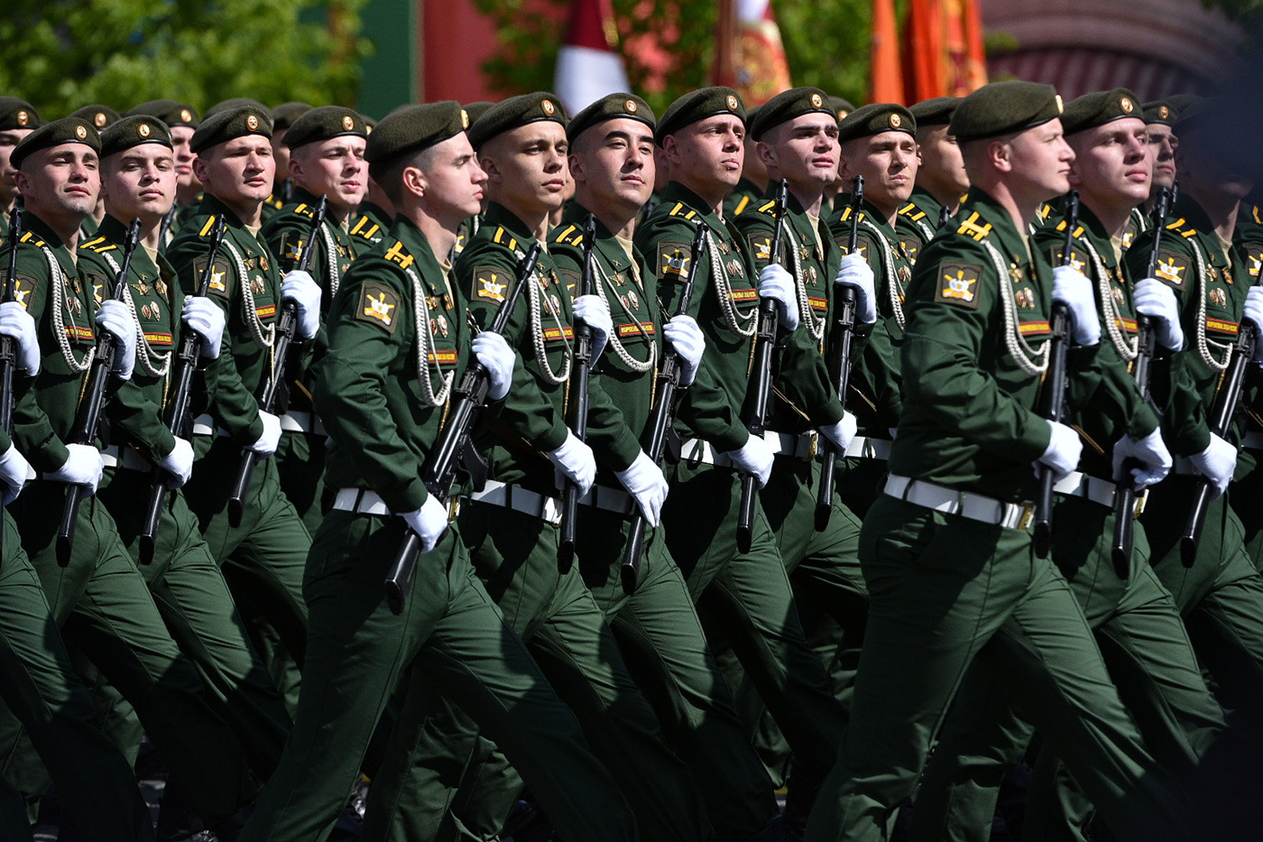 В москве прошел парад