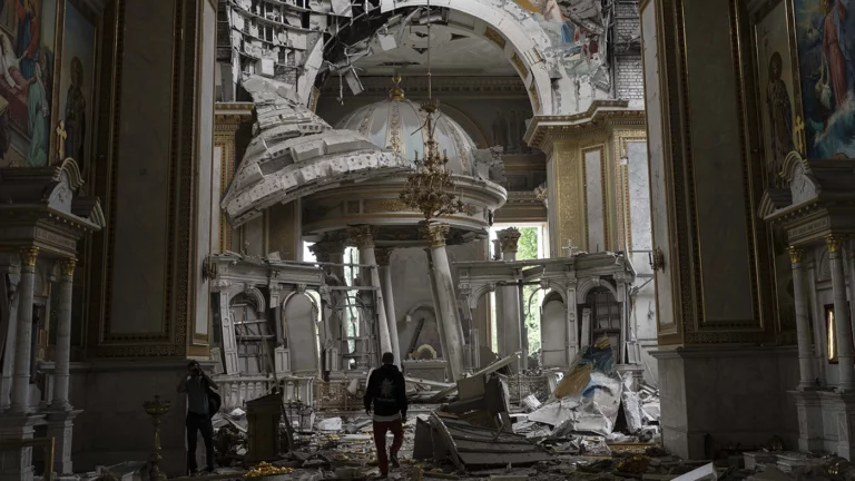 Минобороны: Спасо-Преображенский собор в Одессе был разрушен в результате «безграмотных действий» операторов украинской ПВО