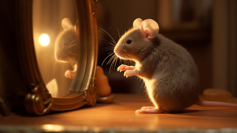 Ученые доказали, что мыши могут узнавать себя в зеркале