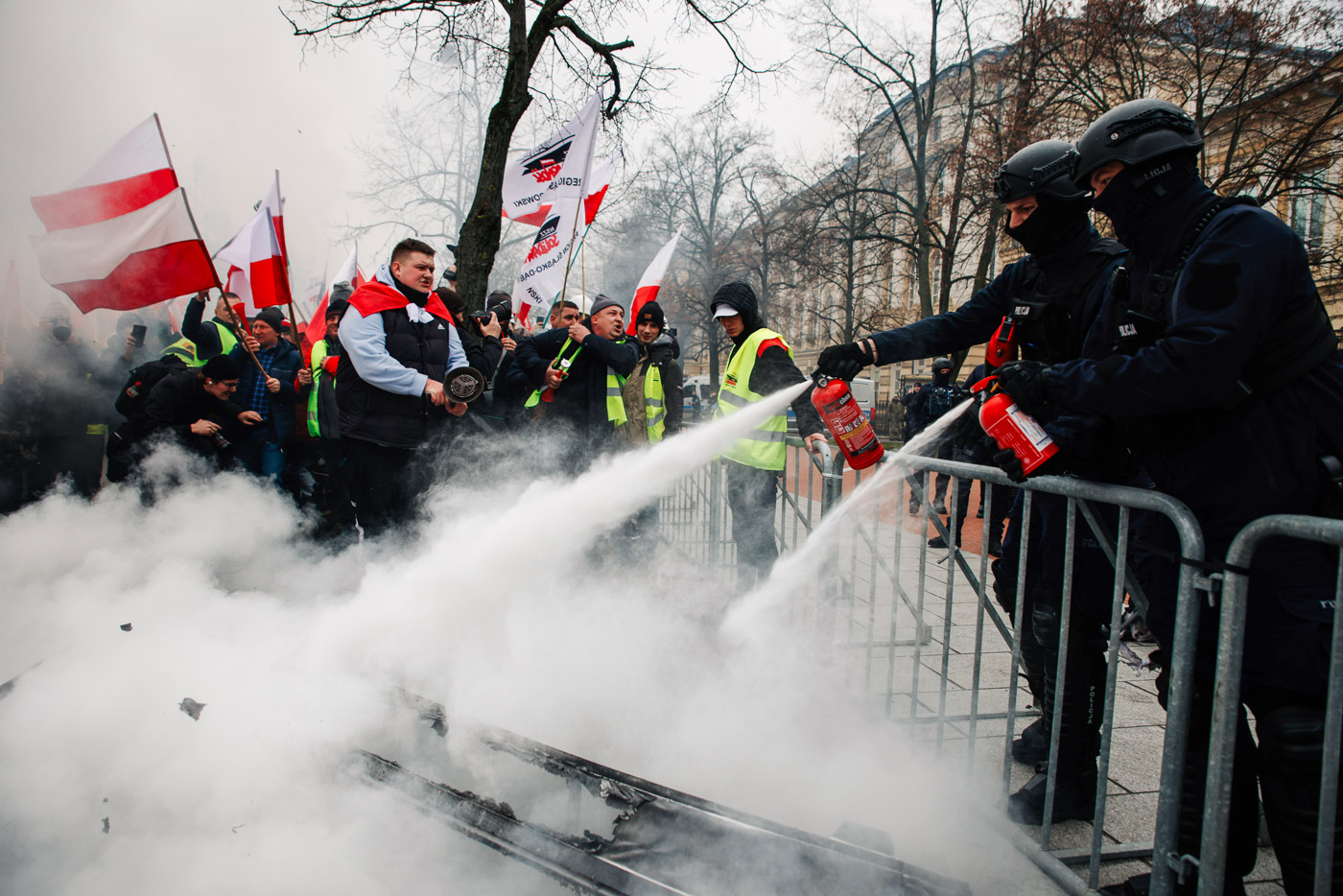 Протесты фермеров в Варшаве. Фотогалерея