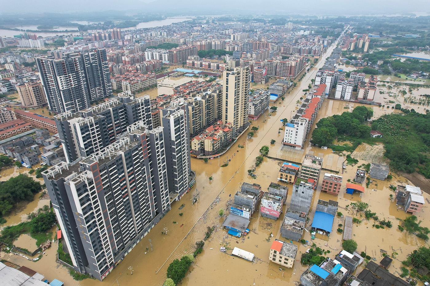 Наводнение в Китае. Фото дня