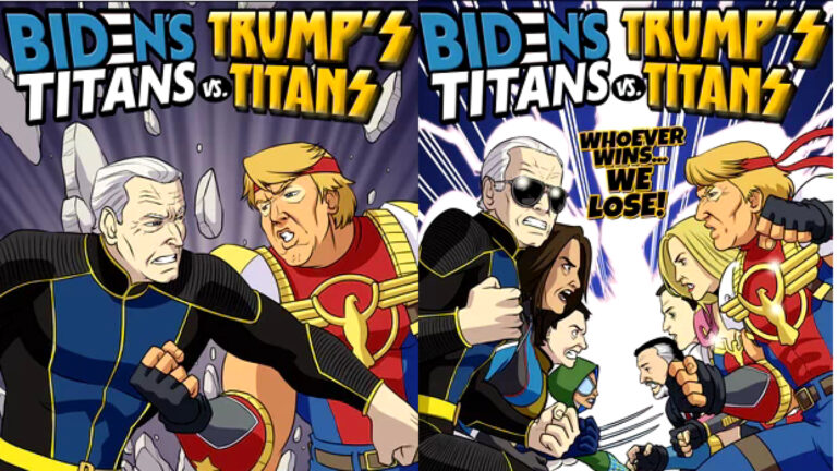 «Титаны Байдена против Титанов Трампа»: как комиксы ворвались в выборы США