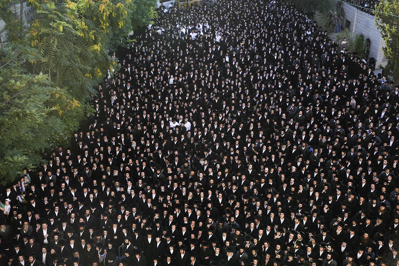 Ультраортодоксальные евреи в Иерусалиме протестуют против призыва в армию. Фото дня