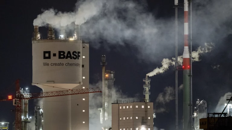 Вид на химический завод BASF в Людвигсхафене. Архивное фото