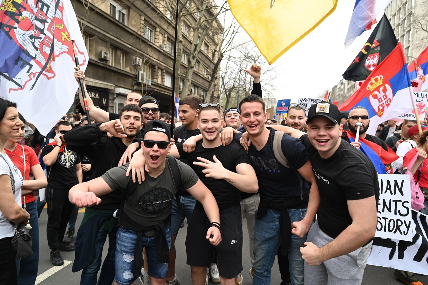 Крупнейшие антиправительственные протесты в Сербии. Фотогалерея