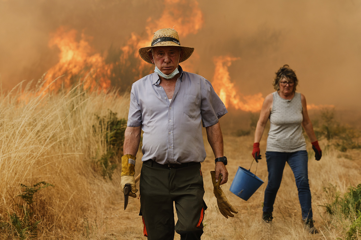 Изнывающую от жары Европу охватили лесные пожары. Фотогалерея