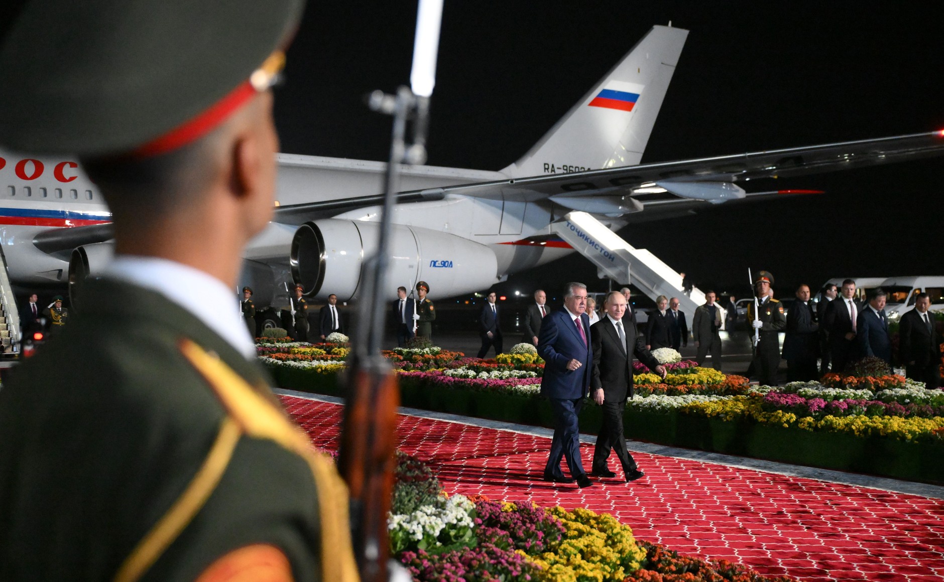 Государственный визит Владимира Путина в Таджикистан. Фото дня