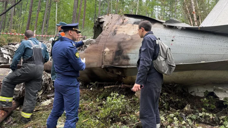 Место крушения пассажирского самолета Ан-24РВ авиакомпании «Ангара», Амурская область, Россия